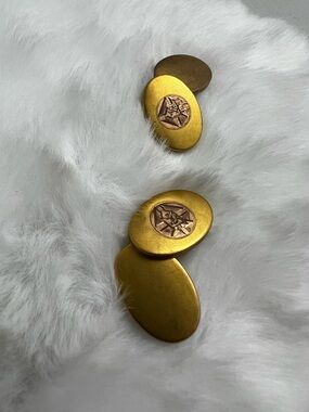 Antique FMCO Gold Filled Knights of Columbus Cufflinks
